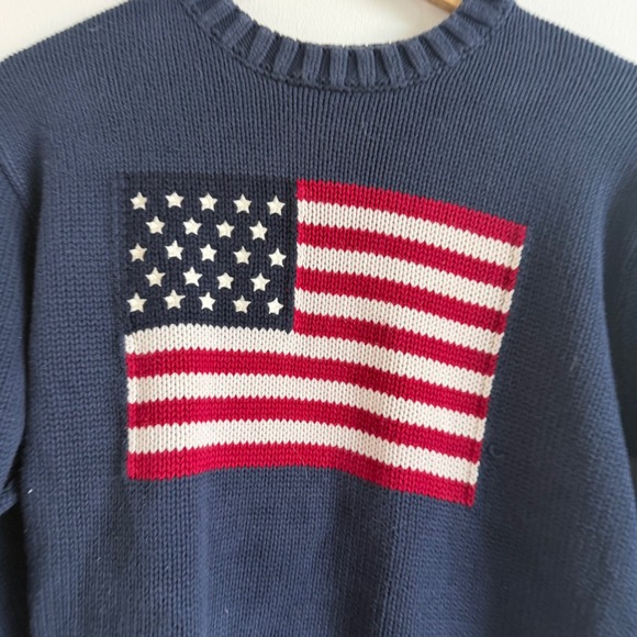 Women's Brandy Melville America Flag Cotton Sweater - Picture 5 of 11